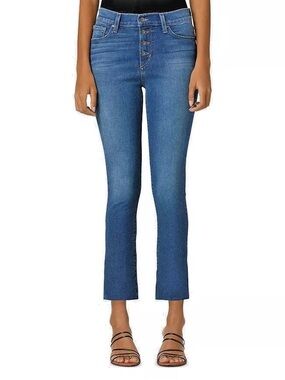 JOE'S (27) Crop Bootcut Jeans Button Fly Ishtar Medium Wash Mid-Rise Stretch
